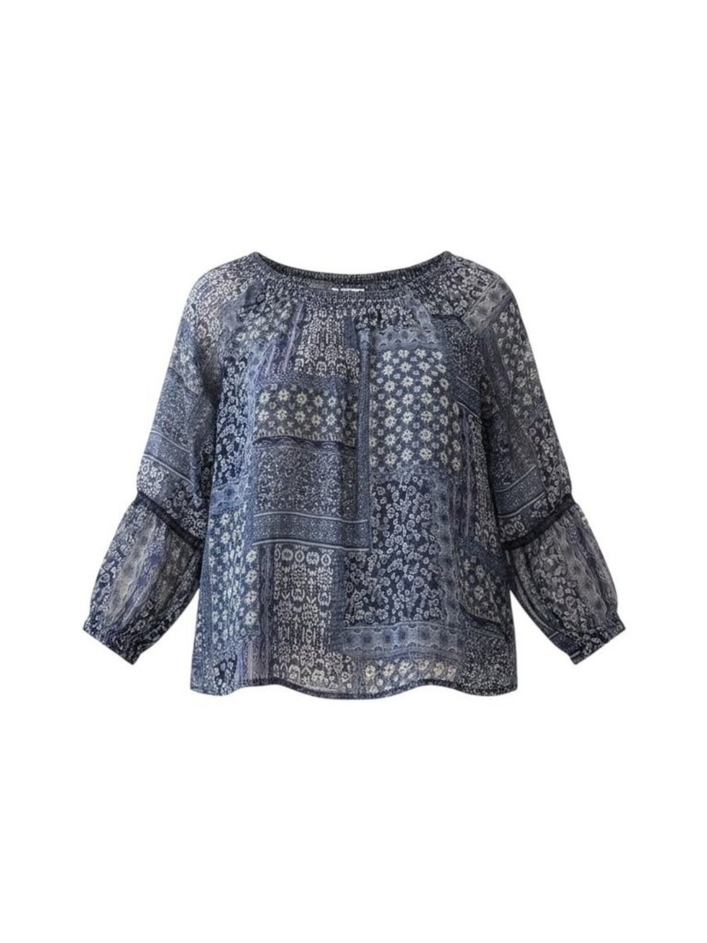 Westport 1962 Women's Boho Patchwork Blouse - XL